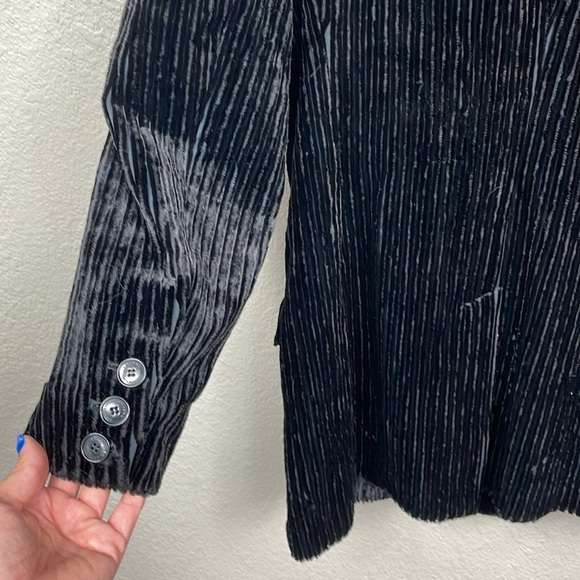 New Isabel Marant Dita Double Breasted Corduroy Ribbed Stretch Velvet Blazer 40 - Picture 11 of 16